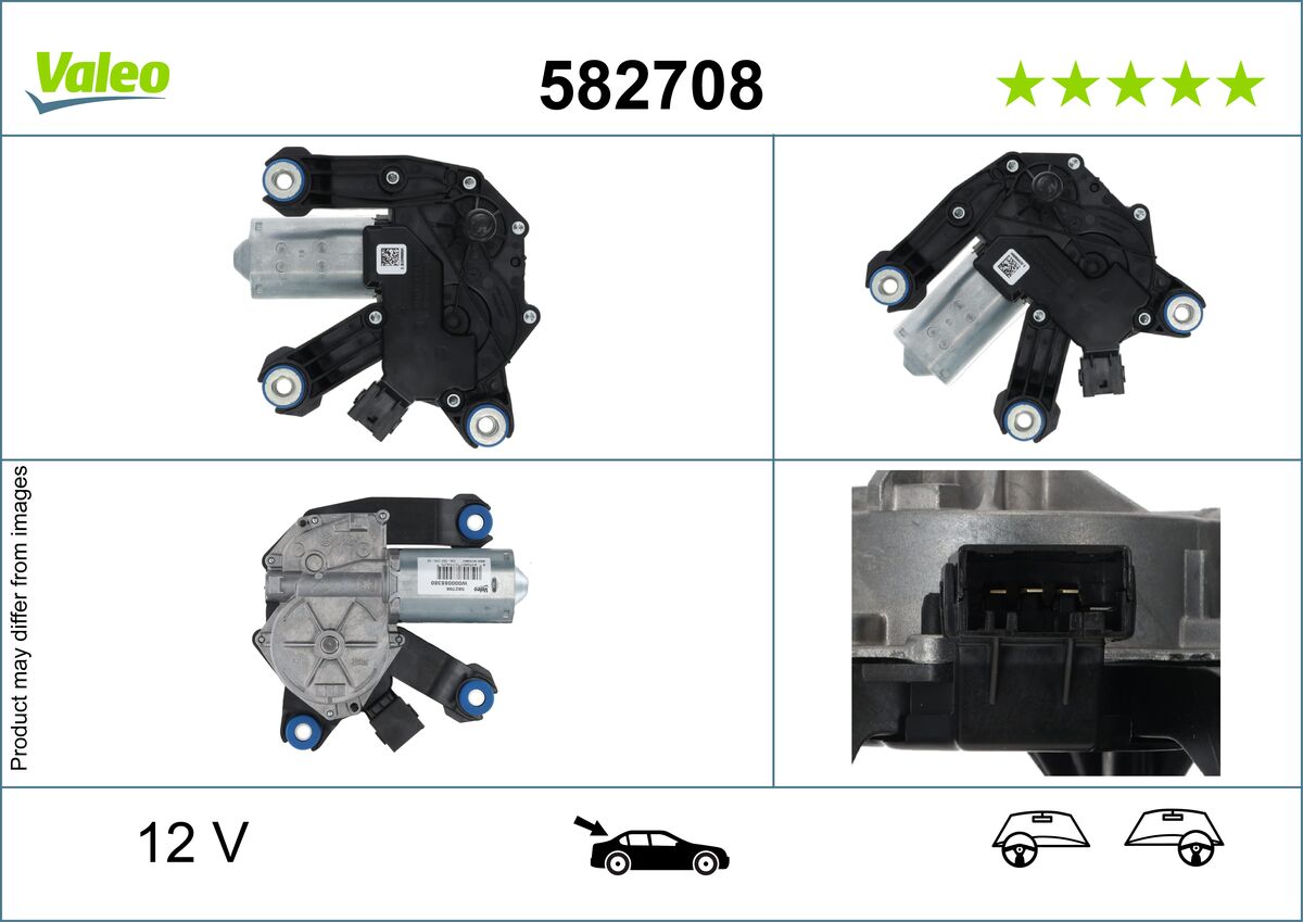 Wiper Motor - 582708 VALEO